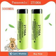 ถ่านชาร์จPanasonic แบตเตอรี่ 21700 15A 3.7V - 4.2V 5000mAh แบตเตอรี่ลิเธียม ถ่านโซล่าเซล แบตสว่านไฟฟ