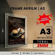 Acrylic Display Frame A3 Wall Poster Frame/ Acrylic Menu/ Acrylic Wall Frame/ Photo Frame/
