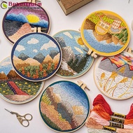 BEBETTFORM Cross Stitch Kits DIY Needlework Beginners European Mesh Yarn Embroidery
