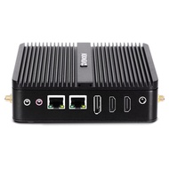 VENOEN Fanless Mini PC Windows 11, 12th Gen Celeron J6412, 8GB DDR4 RAM, 256GB SSD, 2.5inch SATA, Du