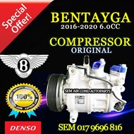 BENTLEY BENTAYGA 2016-2020 YEAR 6.0CC 6SAS14C 6PK ORIGINAL DENSO ND COMPRESSOR/ KOMPRESOR (CAR AIRCO