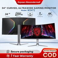 EXPOSE 34 Inch Curved Ultrawide Gaming Monitor 200Hz 3440x1440 VA for PC Gaming