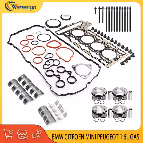AUTO Engine Rebuild Overhaul Kit for CITROEN BMW MINI PEUGEOT 1.6L 1.6T L4 16V GAS 1.6 L T R55 R56 R