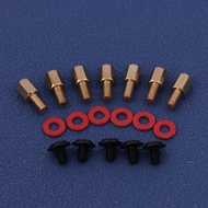 [XFDZ]  60Pcs Computer PC Case Motherboard Riser Screws 6-32-M3 Insulation Washers For Case Fans 6.5