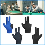 Wor* 3 Finger Billiard Sport Glove Antiskid Pool Cue Glove Breathable Billiard Glove