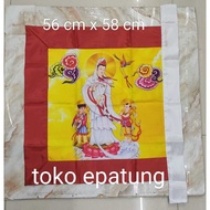 MERAH Dewi Kwan Im / Kwan Im / guan yin flag - standing - 56 x 58 cm - Red list - f25
