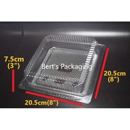 8" Cake Case Square 10pcs / Dessert Case / 8 inch Cake Container / 8 inch Cake Pan / Food Container 