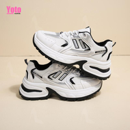 YOTO Thick sole Durable Women Sneakers White Sports Rubber Shoes
