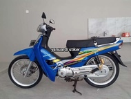 STRIPING STIKER LIST STANDAR MOTOR HONDA KIRANA TAHUN 2004 BIRU STIKER KIRANA 125 BIRU