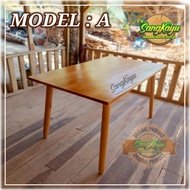 Minimalist wooden table, work table, study table, low table, guest table - 70 x 40 cm, 35 cm