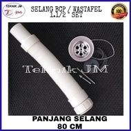 1 SET AFUR WASTAFEL LUBANG 7 CM - BAK CUCI PIRING SELANG FLEKSIBEL PEMBUANGAN 1 1/2 INCH SELANG BCP 