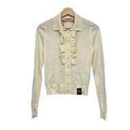 N21 Numero Ventuno Cardigan Sweater ivory Size 3 Ruffles Lace Women Long sleeves Direct from Japan S