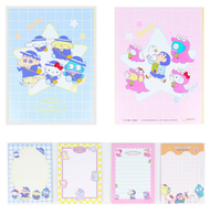 SUNSTAR - 日本製 聯名限定 Sanrio x 蠟筆小新 便條紙 Post-it Memo紙 留言紙 桌面筆記