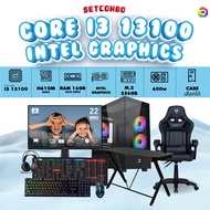 SETCOMBO ครบจบพร้อมเล่น BUY 1 FREE 7 / BONMECOM2 คอมประกอบ / CPU  i3 13100 / Intel UHD Graphics / Ca