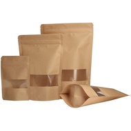 (20pcs) Kraft Paper Zip Lock Bag / Kraft Paper Zipper Bag / Goodies Bag Kraft / Kraft Paper Zip Lock