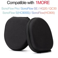 For 1MORE SonoFlow SE Pro S HC905 HC905S HQ20 QC30 Portable Headset Travel Case Shockproof Hard Shel
