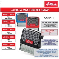 Shiny SELF INKING RUBBER STAMP or Ink Pad Refill / CUSTOM MAKE / S-851 / S-852 / S-853 / S-854 / S-8