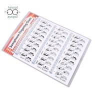 Saxophone Practice Chart Coated Paper Saxophone Fingering Chart Saxophone Fingering Chart Music Chor
