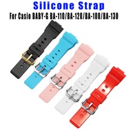 Watch Accessories Strap for Casio BABY-G BA-100 BA-110 BA-111 112 BGA130 131 130 160 Resin Strap Buc