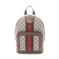 【二手】Gucci Ophidia GG Supreme 雙肩包 547965 米色 PVC 塗層帆布皮革女士雙肩包