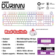 คีบอร์ดเกมมิ่ง NUBWO DURINN X800 CIY Mechanical Keyboard [ Blue Switch / Red Switch ] คีบอร์ดเมคานิค