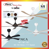 🔥FREE SHIPPING🔥 FIERO NICA 56" / NICA 40" / NICA 62" DC Motor 14 Speed / Ceiling Fan Remote 10Y Warr