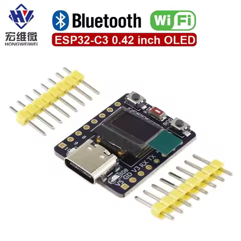 ESP32-C3 OLED development board with 0.42 inch OLED module ceramic antenna ESP32 supermini developme