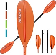 HIKULA Kayak Paddles 4 Pieces Aluminum Shaft and PP Blade Floating 90.5inch/230cm Lightweight Oars