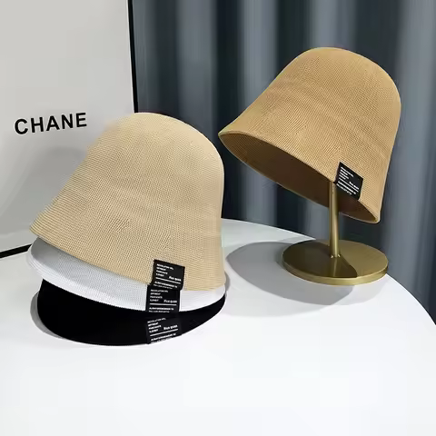 Women's Summer Panama Multicolour Bucket Hat Fishing Hat Hiking Hat Caps Hats For Women Women's Hats