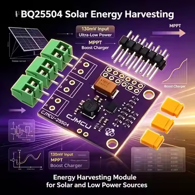 BQ25504 330nA Nano-Power Boost Converter, Energy Harvesting Solar Panel Charger