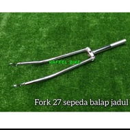 Termurah. Fork 27 sepeda balap jadul chrome. Fork 27 chrome. Fork