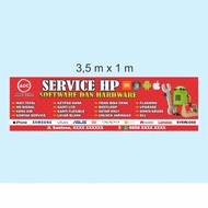 Pesanan Banner Service Hp Banner Konter Pulsa Ready