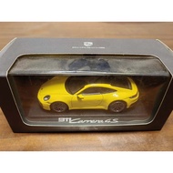 [Ready Stock 1] 1/43 Original Factory Package Porsche Carrera Carrera 4S, Racing Yellow Brand New Fl