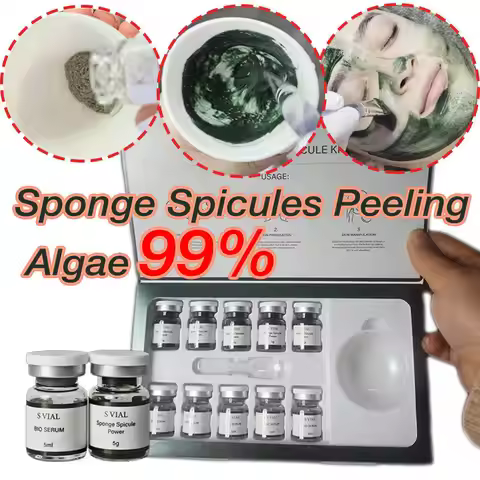 S VIAL Sponge Spicule Bio-microcrystalline Kit Clean Pores, Coarse Sponge, Microcrystalline Essence