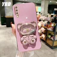 YBD 2023ใหม่เคสสำหรับ Samsung A7 2018 A750 A50 A50S A30S A70 A70S เคสดีไซน์ใหม่สตาร์รี่สกายแท็บเล็ตแบร์ชุบเคสโทรศัพท์นิ่มแฟชั่น