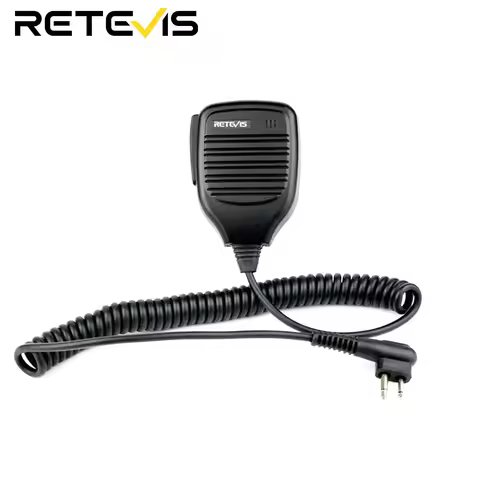 Retevis R-321 2Pin PTT Speaker Microphone For Motorola GP68 GP300 DEP450 EP450 For HYT TC-500 TC-610