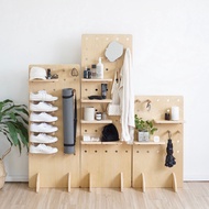 PEGGY STAND | freestanding shelving pegboard