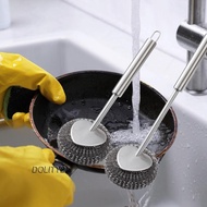 [Dolity2] Kitchen Cleaning Brush Dishwashing Brush Dish Scrubber with Handle Multifunctional for Pots, Pans, Counter Cast Iron Brush