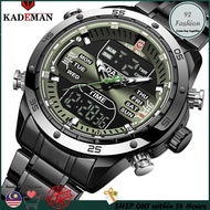 KADEMAN Waterproof K9109New Large Dial Men's Multi-Functional Outdoor Sports Waterproof Steel Watch