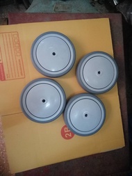 ล้อ ล้อรถเข็น ล้อยาง TPR ล้ออเนกประสงค์ ล้อเปล่ายางเทา เข็นนิ่ม เข็นลื่นเงียบ ไม่ทำให้พื้นเป็นรอย มี