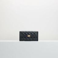 chanel boy口蓋長夾/黑金牛