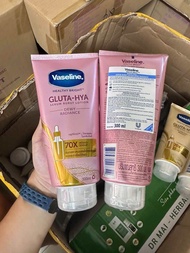 ( hồng cty )Sữa Dưỡng Thể Vaseline Healthy Bright Gluta HYA Serum 70X 300ml có tem phụ