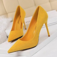 620YUCHEN 3.54 inches High Heels for Women With Heel Pumps Ladies Stiletto Woman Casual Party High H