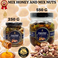 Honey With Mixed nuts | Khaltah Honey With Peanut Sprinkles From Yemen | Honey | Original 550g/250G