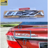 Perodua Bezza Word Emblem Original Logo Tulisan BEZZA Lambang Kereta 2016 2017 2018 2019 2020 2021 2