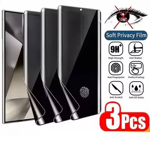 1-3Pcs Anti-Spy Hydrogel Film For Samsung S26 S25 S24 Ultra S22 S23 FE A16 A56 5g A36 A26 A06 A55 A3