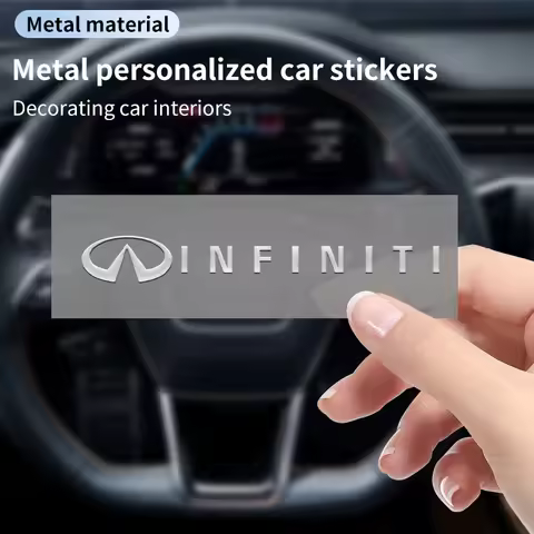 3D Car Logo Stickers Metal Letter Car Stickers Interior Accessories For Infiniti Q50 FX35 Q30 G37 Q7