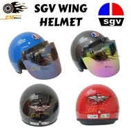 Original SGV WING HELMET NEW Half Helmet Motorcycle Good Quality (Sirim Approved)