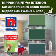 Nippon Paint EasyWash Interior collection 5 Liter Terrestrial Green 1800D / Green Academy 2104A / Ha