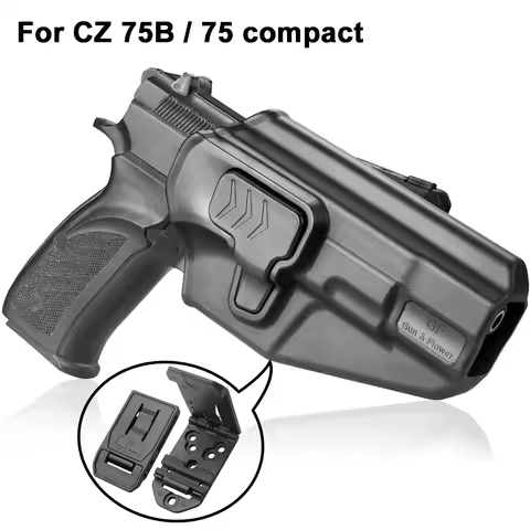 For CZ 75B,OWB Right Holster,Not for Other CZ Series,Open Carry Holster for Outside Waistband with B